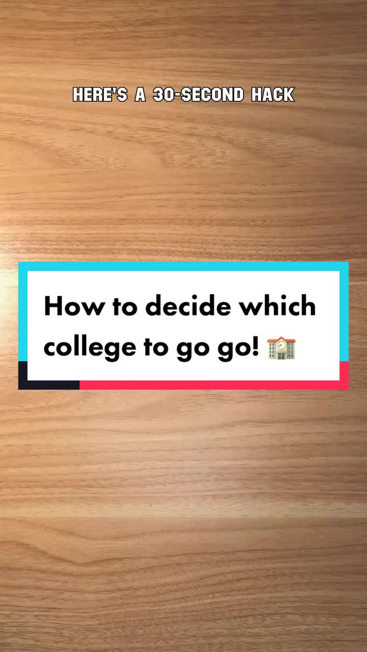 image How can I choose the right college for me?