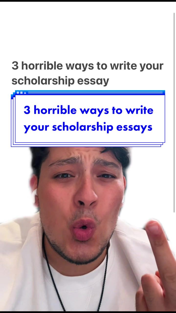 image How do I write a college scholarship essay?