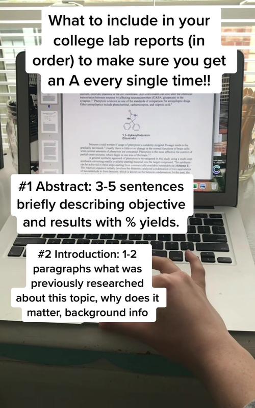 image How do I write a college lab report?